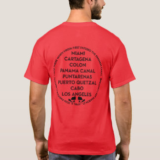 Panama Canal First Time Back Black Logo T-Shirt