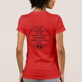 Panama Canal First Time Back Black T-Shirt