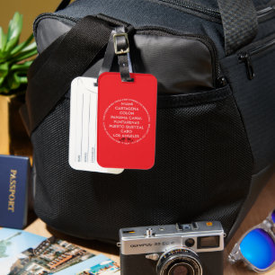 Panama Canal Luggage tag
