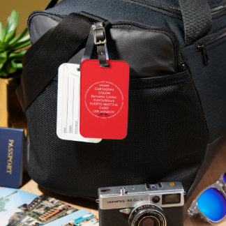 Panama Canal Luggage tag