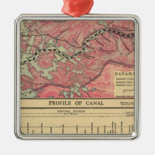 Panama Canal Metal Tree Decoration