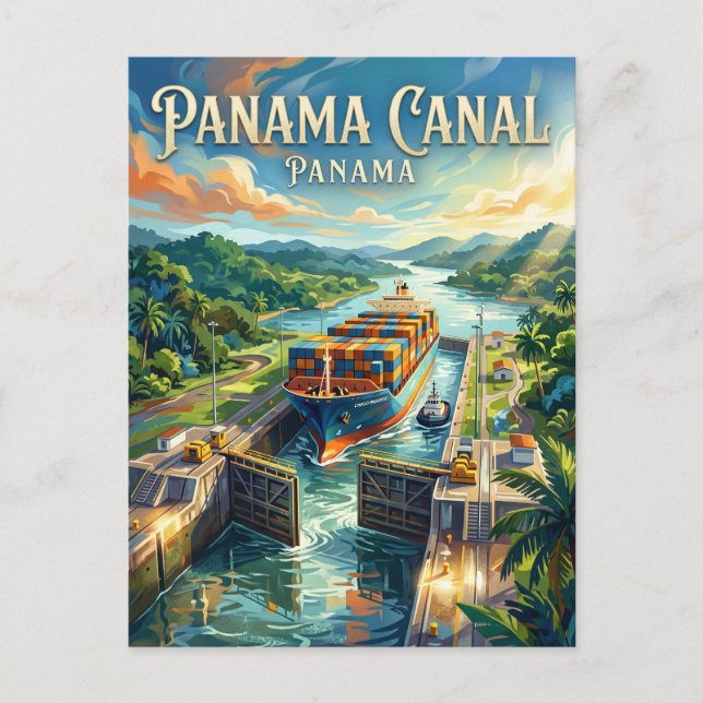 Panama Canal Panama Postcard (Front)