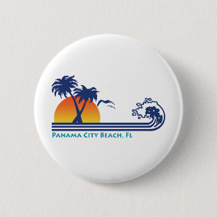 Panama City Beach 6 Cm Round Badge