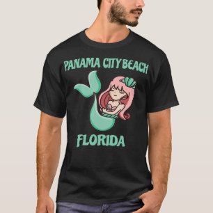 Panama City Beach Cute Mermaid Themed T-Shirt