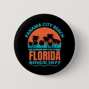 Panama City Beach Florida 6 Cm Round Badge