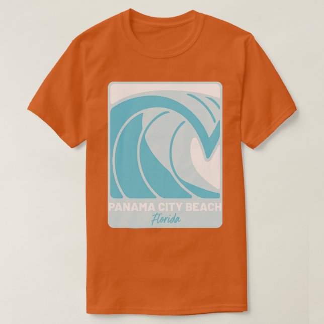 Panama City Beach Florida Atlantic Ocean FL Crashi T-Shirt (Design Front)