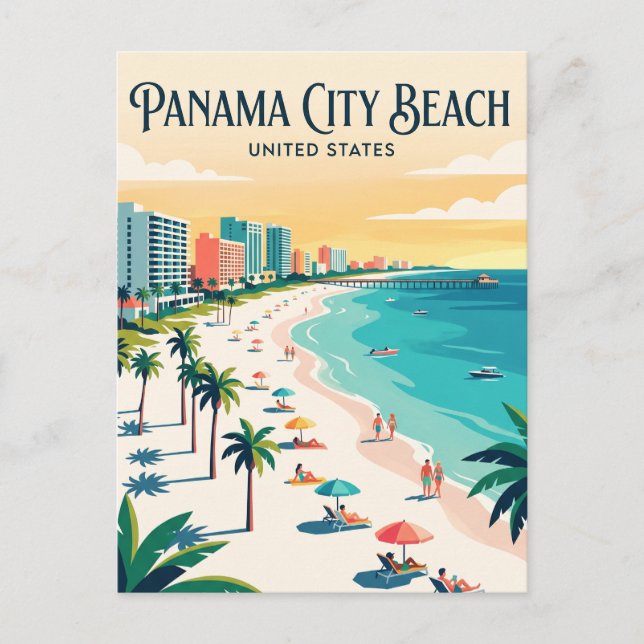 Panama City Beach Florida Postcard (Front)