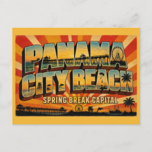 Panama City Beach Florida Spring Break Capital Postcard