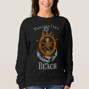 Panama City Beach Florida Vacation Nautical Anchor Sweatshirt