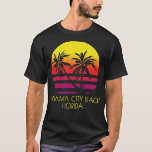 Panama City Beach Florida Vintage Tropical Sunset T-Shirt