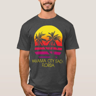 Panama City Beach Florida Vintage Tropical Sunset  T-Shirt