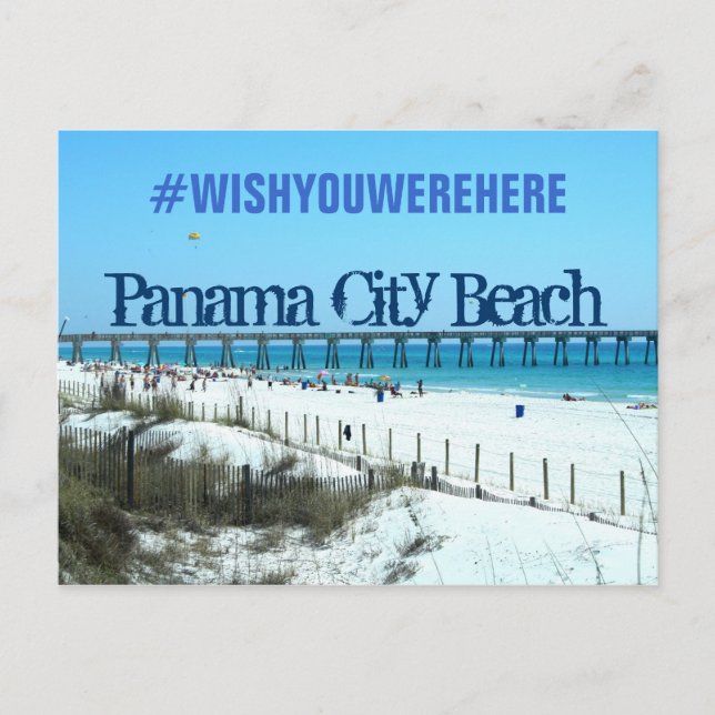 Panama City Beach, Florida #WISHYOUWEREHERE Postcard (Front)