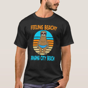 Panama City Beach Vacation Fun Sloth T-Shirt