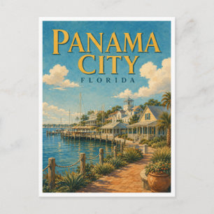 Panama City Florida St. Andrews GeoSaga Postcard