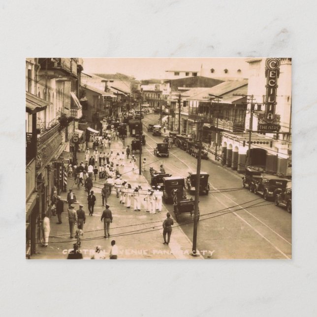 Panama City, Panama circa 1944 Postcard (Front)