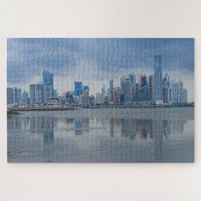 panama city reflect jigsaw puzzle (Horizontal)
