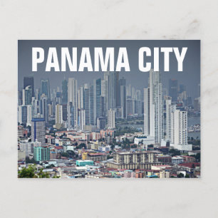 Panama City Skyline Postcard