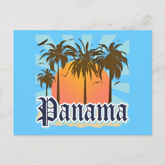 Panama City Souvenir Postcard (Front)