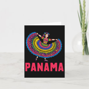 Panama Dancing Culture Folklore Tradition Panama Card