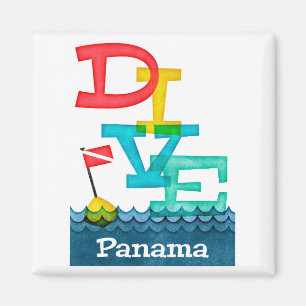 Panama Dive - Colourful Scuba Magnet