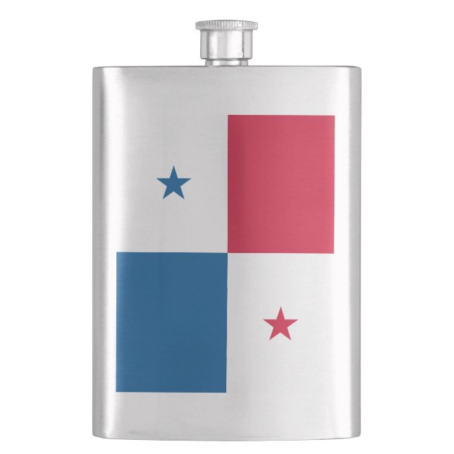 Panama flag hip flask (Front)