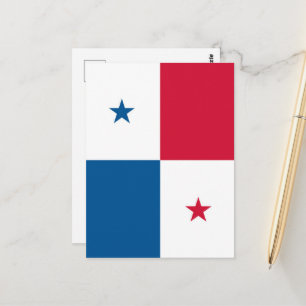 Panama flag postcard