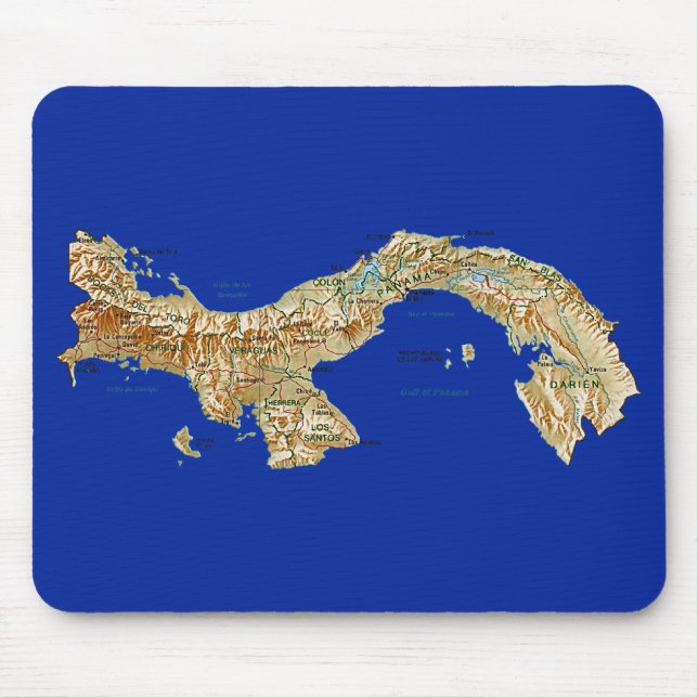 Panama Map Mousepad (Front)