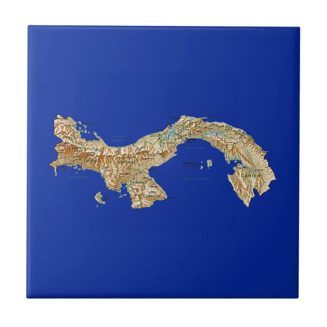 Panama Map Tile (Front)