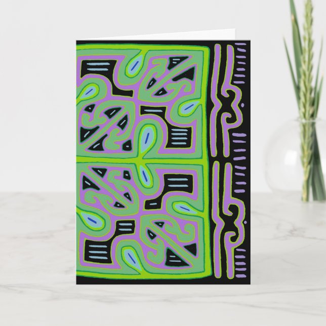 Panama Mola Music Box Card (Front)