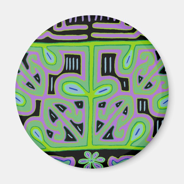 Panama Mola Music Box Magnet (Front)