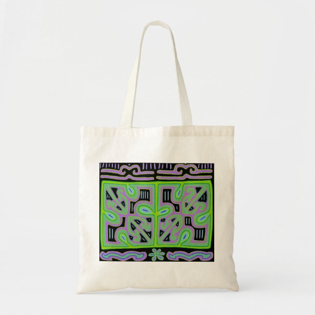 Panama Mola Music Box Tote Bag (Front)