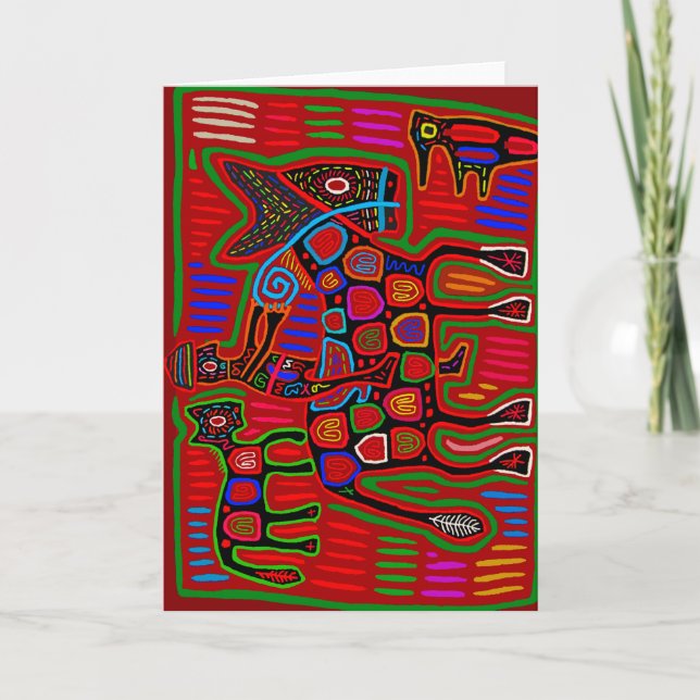 Panama Mola - Save a Horse Ride a Cowboy Card (Front)