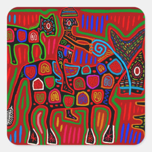 Panama Mola - Save a Horse Ride a Cowboy Square Sticker