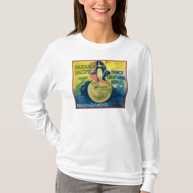Panama Pacific Apple Crate Label T-Shirt (Front)