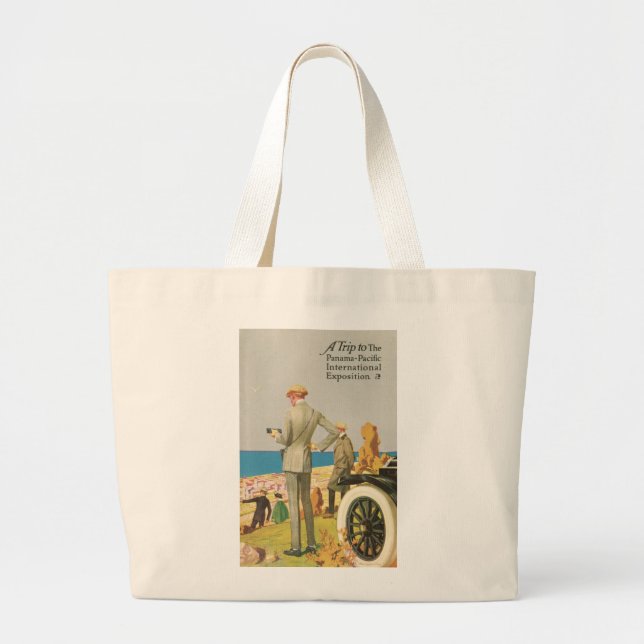 Panama Pacific Exposition Large Tote Bag (Front)