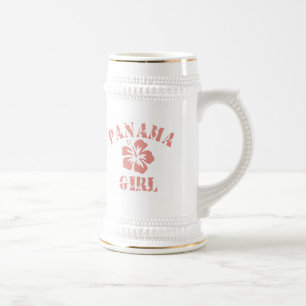 Panama Pink Girl Beer Stein