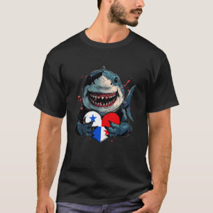 Panama Shark Heart Panamanian Roots Panamanian Pri T-Shirt