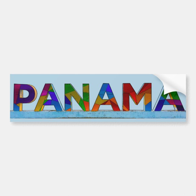 Panama Sign Bumper Sticker (Front)