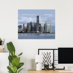 Panama Skyline Poster w/out customisable text