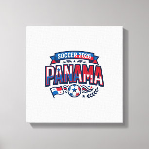 Panama Soccer 2026 Soccer Bold Country Typography Canvas Print