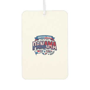 Panama Soccer 2026 Soccer Bold Country Typography Car Air Freshener