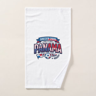 Panama Soccer 2026 Soccer Bold Country Typography  Hand Towel
