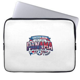 Panama Soccer 2026 Soccer Bold Country Typography  Laptop Sleeve