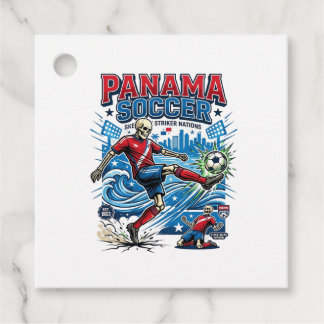 Panama Soccer Skeleton Striker Nations Poster Styl Favour Tags