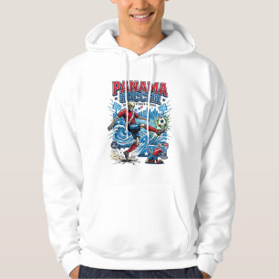 Panama Soccer Skeleton Striker Nations Poster Styl Hoodie