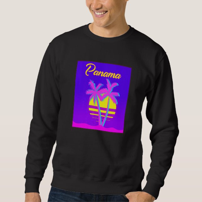 Panama Travel Summer Vacation Beach Sweatshirt (Front)