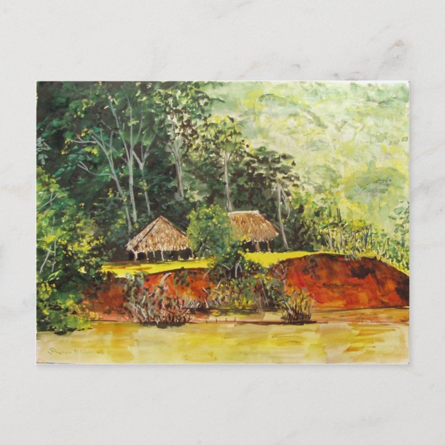 Panama Watercolor Postcard (Front)