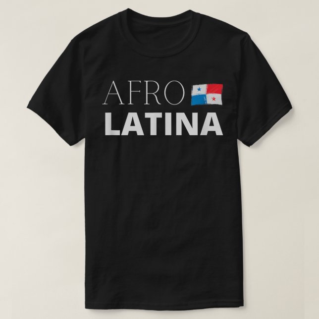 Panamanian AfroLatina Panama Afro Latina Flag Gift T-Shirt (Design Front)