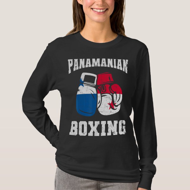 Panamanian Boxing Gloves Panama Pride  Mens Womens T-Shirt (Front)