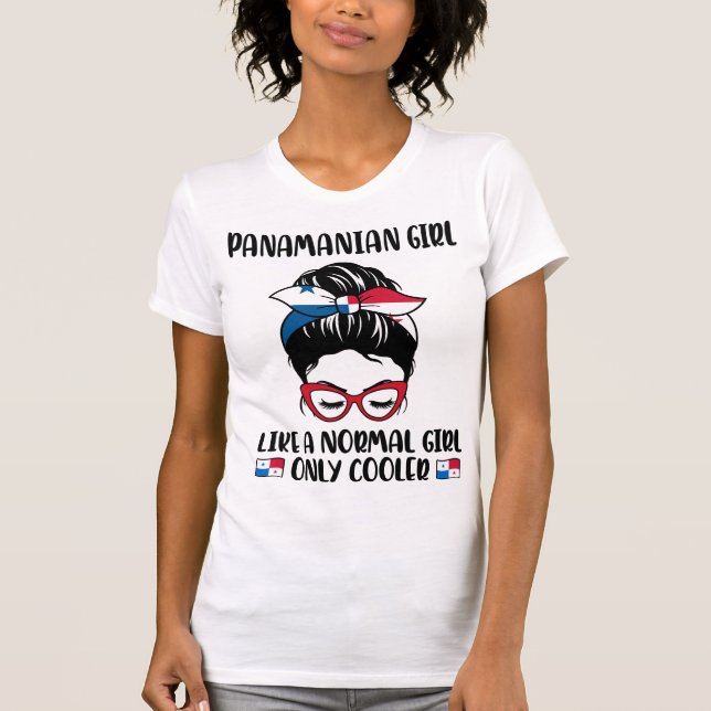 Panamanian Girl Like A Normal Girl Only Cooler T-Shirt (Front)